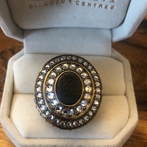 Rare Juicy Couture Large Cocktail Ring with Perfume compartment - Adjustable